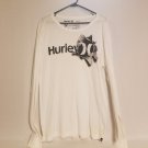 Men's Large Hurley Sweater, White with black writing. Excellent Used Condition.