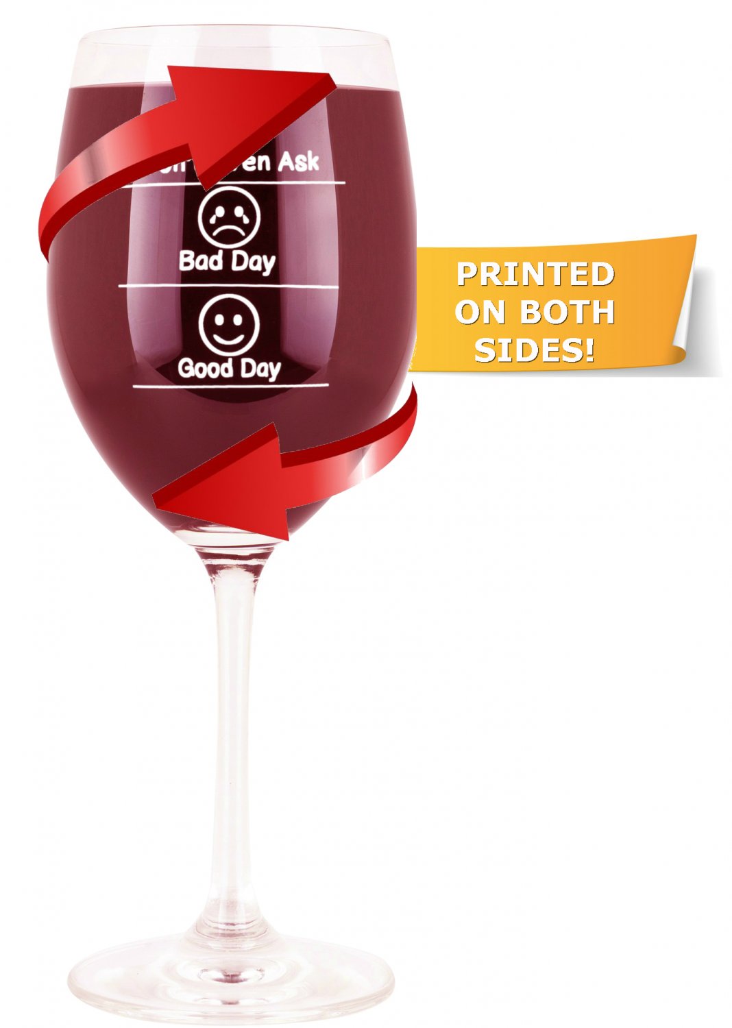 Collectible 19 OZ Emoji Wine Glass Novelty Gag Gift 4 Anyone On Any   59fb92f028610 420779b 