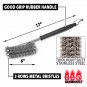 No-Mess Grilling Mats, Heavy-Duty Stainless Steel Easy-Clean Brush Set
