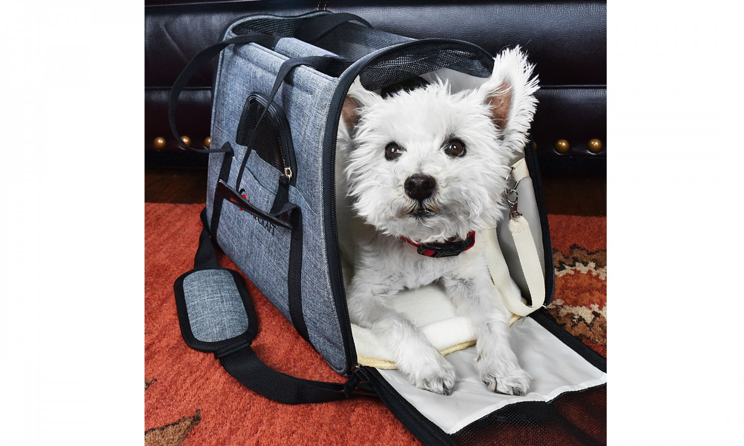 Soft Comfy Airline-Approved Pet Carrier Bag for Cats, Small Dogs