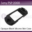 Opaque Black Silicone Skin Case for the Sony PSP 2000