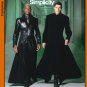Simplicity 5386 Matrix Costumes Dusters Neo Morpheus Sizes XS-S-M-L-XL