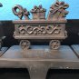 Train Stocking Holders - 4pc - Bronze Color Metal Christmas Hanger Set Holiday