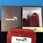 Walletbe New Red Crocodile Croc Embossed Wallet Accordian Style
