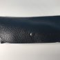 Hybrid Hard/Soft Eyeglasses Case, Faux Leather Button Clasp
