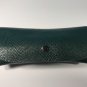 Hybrid Hard/Soft Eyeglasses Case, Faux Leather Button Clasp