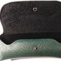 Hybrid Hard/Soft Eyeglasses Case, Faux Leather Button Clasp