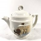 Vintage Porcelier Teapot  USA Hearth Home 1930s Vitreous China FREE SHIPPING