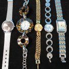 Lot Of 5 Women's Wrist Watches, WoMaGe Geneva M.Cassini DKNY Anne Klien
