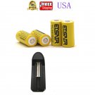 4x 2800mAh 16340 Batteries CR123A 3.7V Rechargeable Li-Ion Battery + 1x Charger