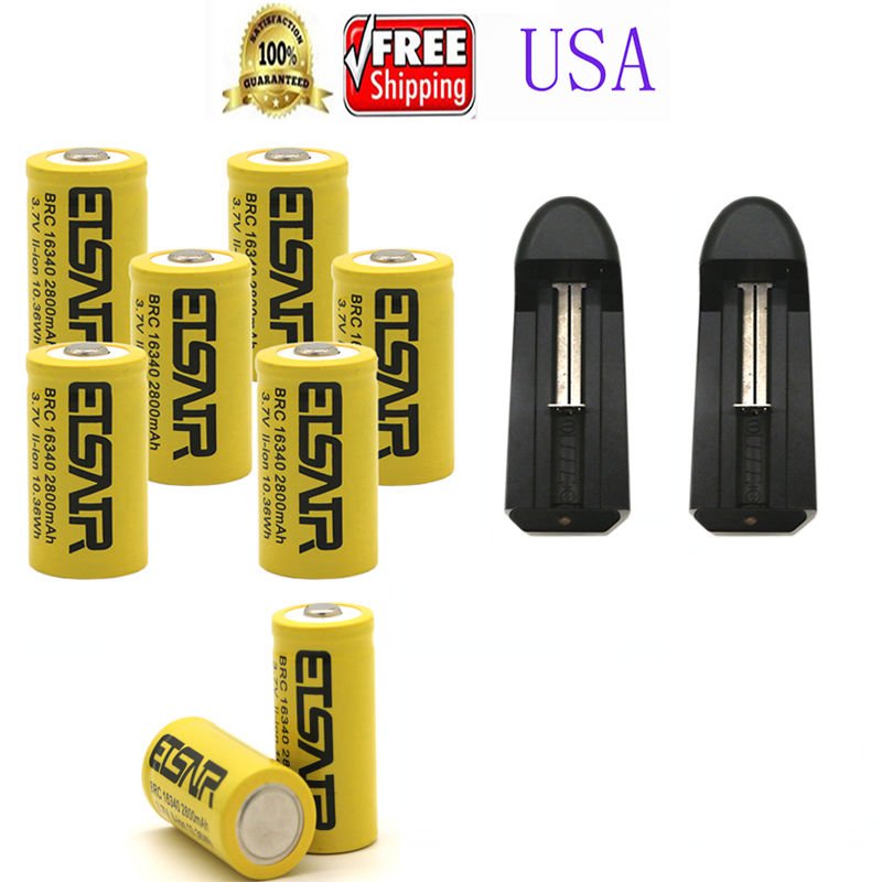 Set Caricabatteria Per Batterie Foto 2 Pile CR123 Ricaricabili - Foto 5