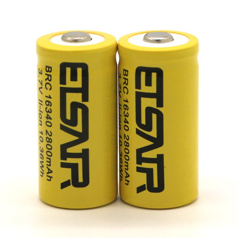 8x CR123A 123A CR123 16340 2800mAh 3.7V Rechargeable Battery Cell 2x ...