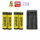 18650 Battery 4pcs 9900mAh 3.7V Li-ion Rechargeable Battery + 1pcs 18650 Charge