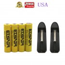 4pcs 14500 2800mah 3.7V 14500Rechargeable Li-ion 14500 Battery USA Fast Ship