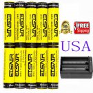 10pcs 18650 3.7V 9900mAh Rechargeable Li-ion Battery With 1pcs 18650 Charger