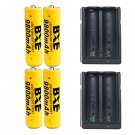 18650 Battery 4pcs 9800mAh 3.7V Li-ion Rechargeable Battery + 2pcs 18650 Charge