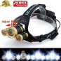 30000 Lumens Headlight Cree LED 3x XM-L T6 Headlamp 18650 Head Light Torch Lamp
