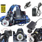 20000LUMENS CREE T6 LED Headlight 3 Modes Zoomable LED Headlamp Bike Head Light
