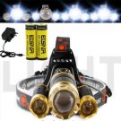 30000 Lumens LED Headlamp Headligh Waterproof Super Bright 18650 Headlamp