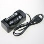 4pcs 18650 3000mAh 3.7V Li-ion Rechargeable Battery + 2pcs18650 Battery Charger