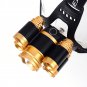 Zoomable Headlamp 50000LM 5-XM-L T6 LED Flashlight 18650 Camping Headlight Torch