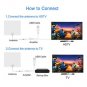 TV Antenna 50 Mile Ultra Thin Flat Indoor HDTV Amplified HD TV Antenna