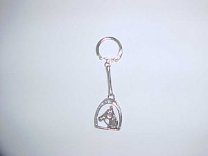 Keyring - Horse in stirrup