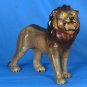 Stunning Hand Painted Leather Lion - Home Decor Statute 36 Inch