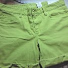 Ann Taylor LOFT Original Fit Stretch Green Cotton Walking Short Size 8 Modest