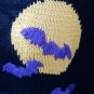 Halloween Ugly Sweater Pullover Knit Ghost Black Cat Spider Bat L