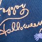 Halloween Ugly Sweater Pullover Knit Ghost Black Cat Spider Bat L