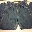 Vintage RUSTLER Pleated High Waist Mom Jeans Womens Sz 12 DEAD STOCK USA W42