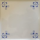 DELFT TILE-BLUE & WHITE TILES KITCHEN BACK SPLASH TILE  HISTORIC SPIDER IN BLUE