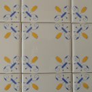 Delft Style Tulip Tile in Blue White and Yellow (30)
