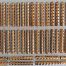 ROPE TILE LINERS (46) 24 CARAT GOLD BORDERS-KITCHEN BACKSPLASH-MOSAIC