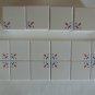 Blue and Orange Tulip Tiles Decorative Kitchen Backsplash Tiles Delft Style
