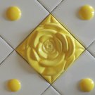 Rose Tile - Arts & Craft - Home Decor Wall art Yellow Tile kitchen Backsplash
