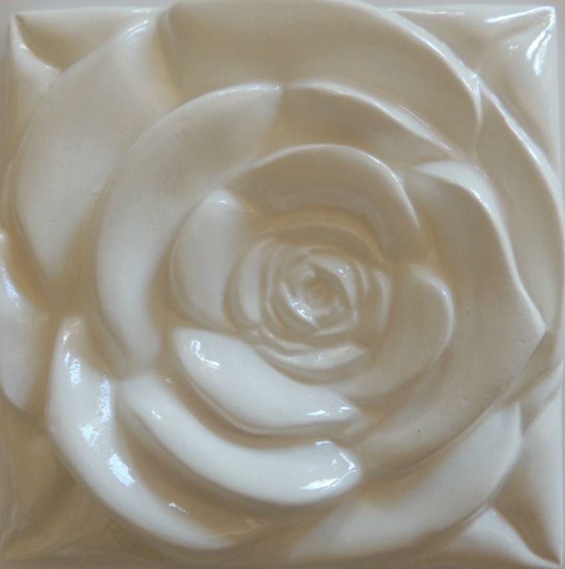 The White Rose Tile Home Decor Accent tile Insert Decorative Wall tile