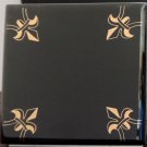 Home Decor Black and Gold Tiles-Fleur De Lis-Kitchen Backsplash Tile