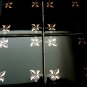 Home Decor Black and Gold Tiles-Fleur De Lis-Kitchen Backsplash Tile
