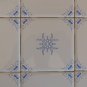 Delft Blue & White Tiles with Floral Center back splash Bath/shower Tile