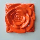 Rose Tile - Arts & Craft - Home Decor Wall art Orange Tile