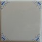 Oxen-Lily-Fleur De Lis-Oxhead Tile Corner Decoration Delft Style in Blue (4)
