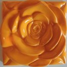 Tangerine Rose Tile Art-Craft Shower-Fireplace-Kitchen-Backsplash-Accent Inserts