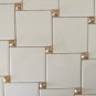 DECORATIVE WALL TILES-24K GOLD  INSERTS (5) KITCHEN BACKSPLASH - Tile Liners