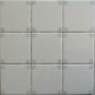 BLACK AND WHITE TILES GOTH WALL DECORATION