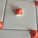 Mosaic SpheresTile Pieces-Tile Inserst- Kitchen Backsplash Tiles-Orange Tiles
