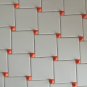 Mosaic SpheresTile Pieces-Tile Inserst- Kitchen Backsplash Tiles-Orange Tiles