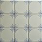 BLUE & WHITE DELFT OX HEAD WALL TILES