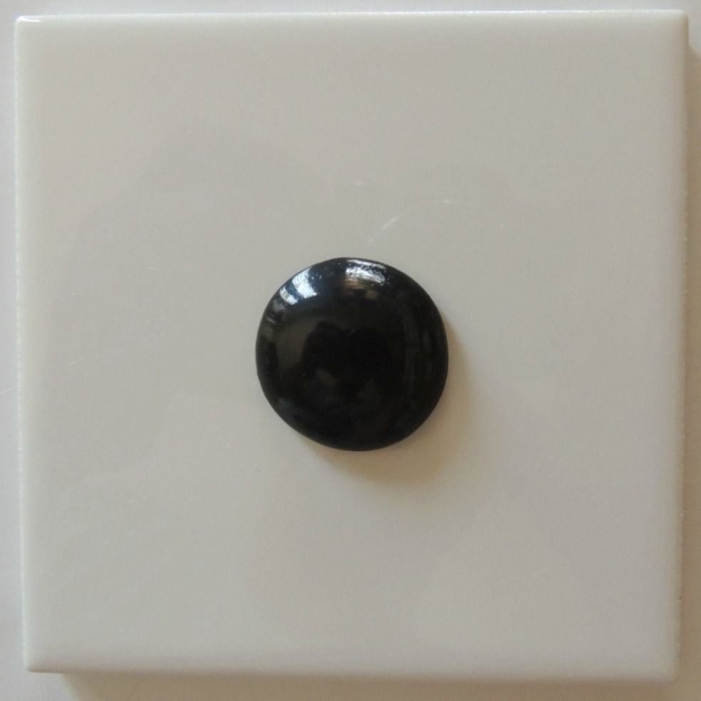 Black Ceramic Buttons - Mosaic-Decorative Black Tile Inserts-Kitchen Back splash